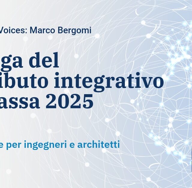 Proroga del contributo integrativo Inarcassa 2025: nuove regole per ingegneri e architetti